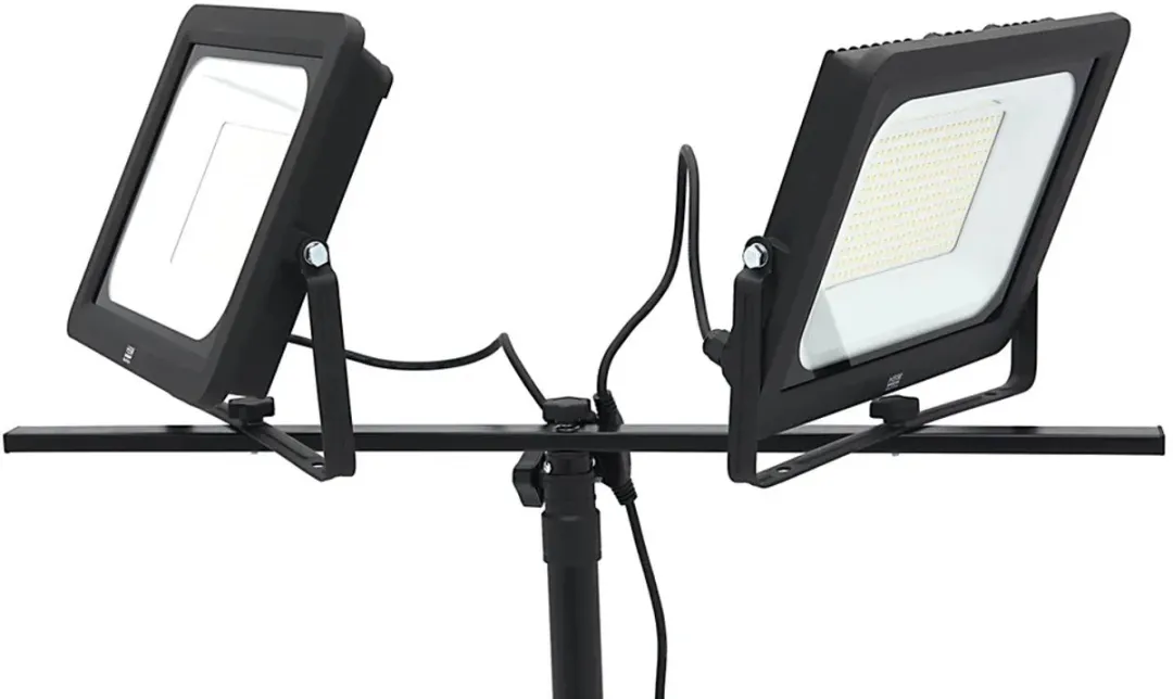 HBM H134489 Dubbele LED Bouwlamp 400W - 41.000 Lumen - 5000K - Zwart