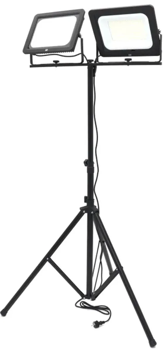 HBM H134489 Dubbele LED Bouwlamp 400W - 41.000 Lumen - 5000K - Zwart