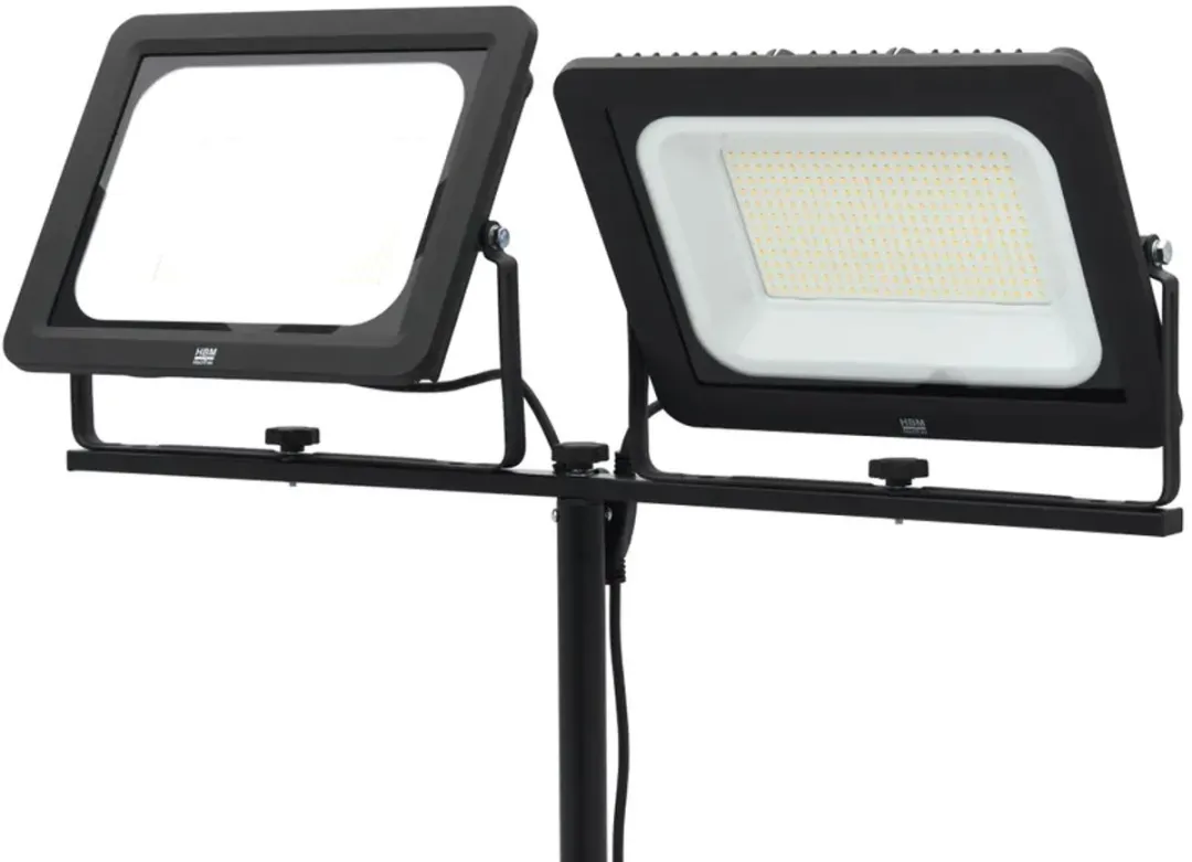 HBM H134489 Dubbele LED Bouwlamp 400W - 41.000 Lumen - 5000K - Zwart
