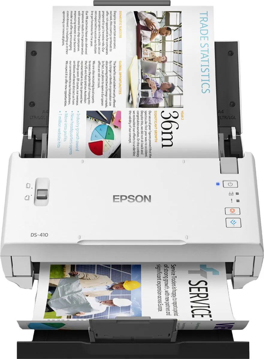 Epson WorkForce DS-410 Scanner - A4 Sheetfeeder - Wit