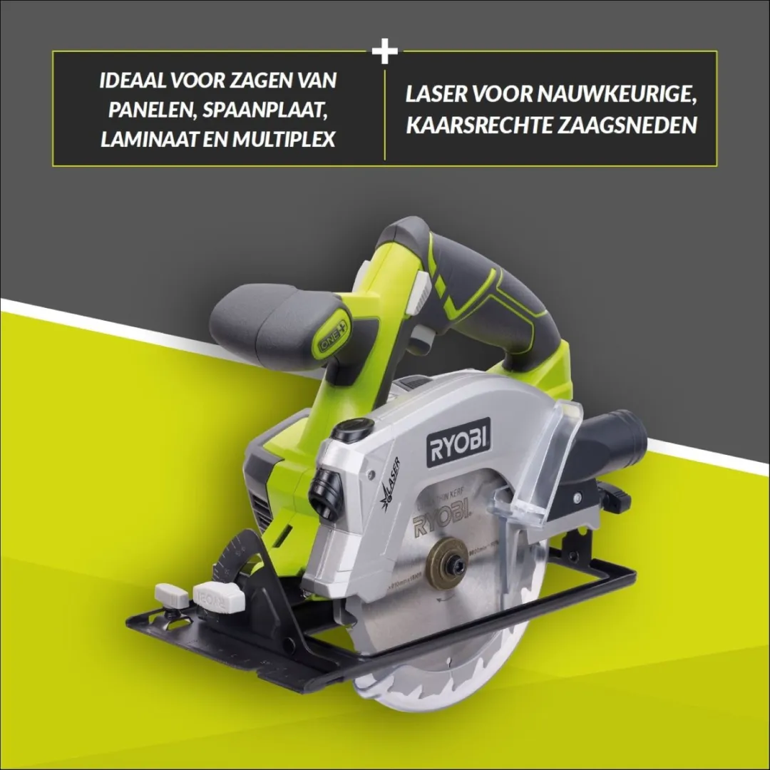 Ryobi RWSL1801M Cirkelzaagmachine 18V - 150mm