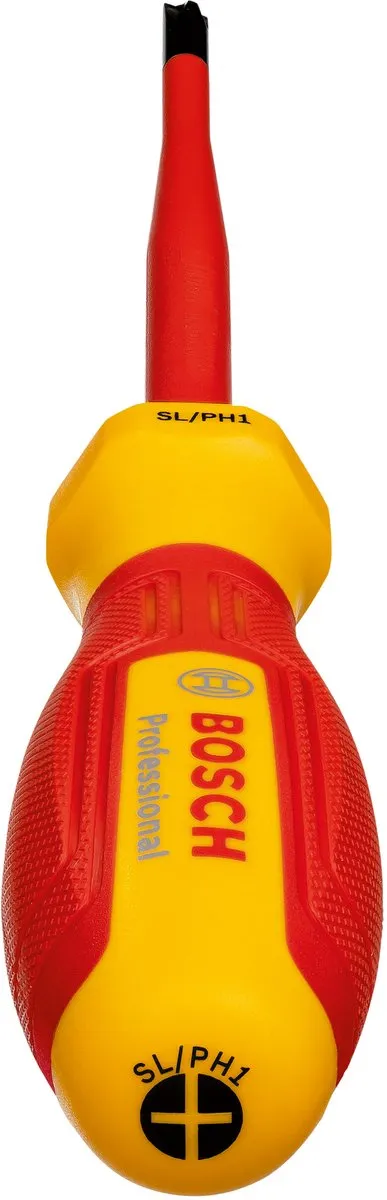 Bosch Professional VDE Schroevendraaier SL/PH 1 - 1600A02ND4 - Geel/Rood