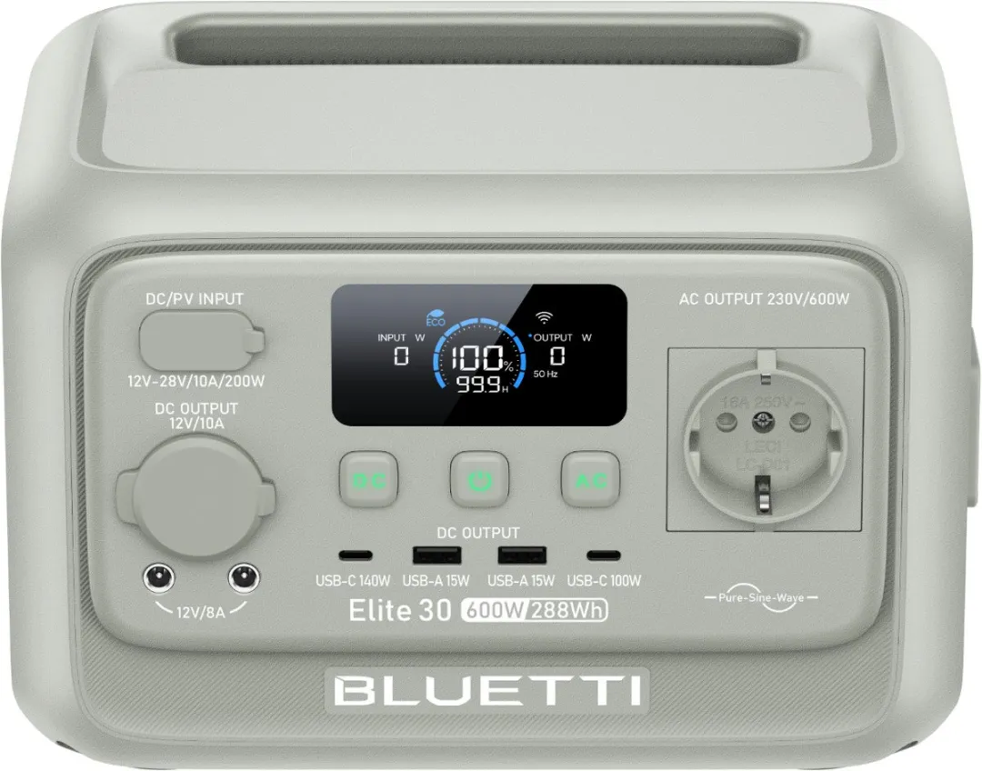 Bluetti Elite 30 V2 Powerstation 288Wh - 600W