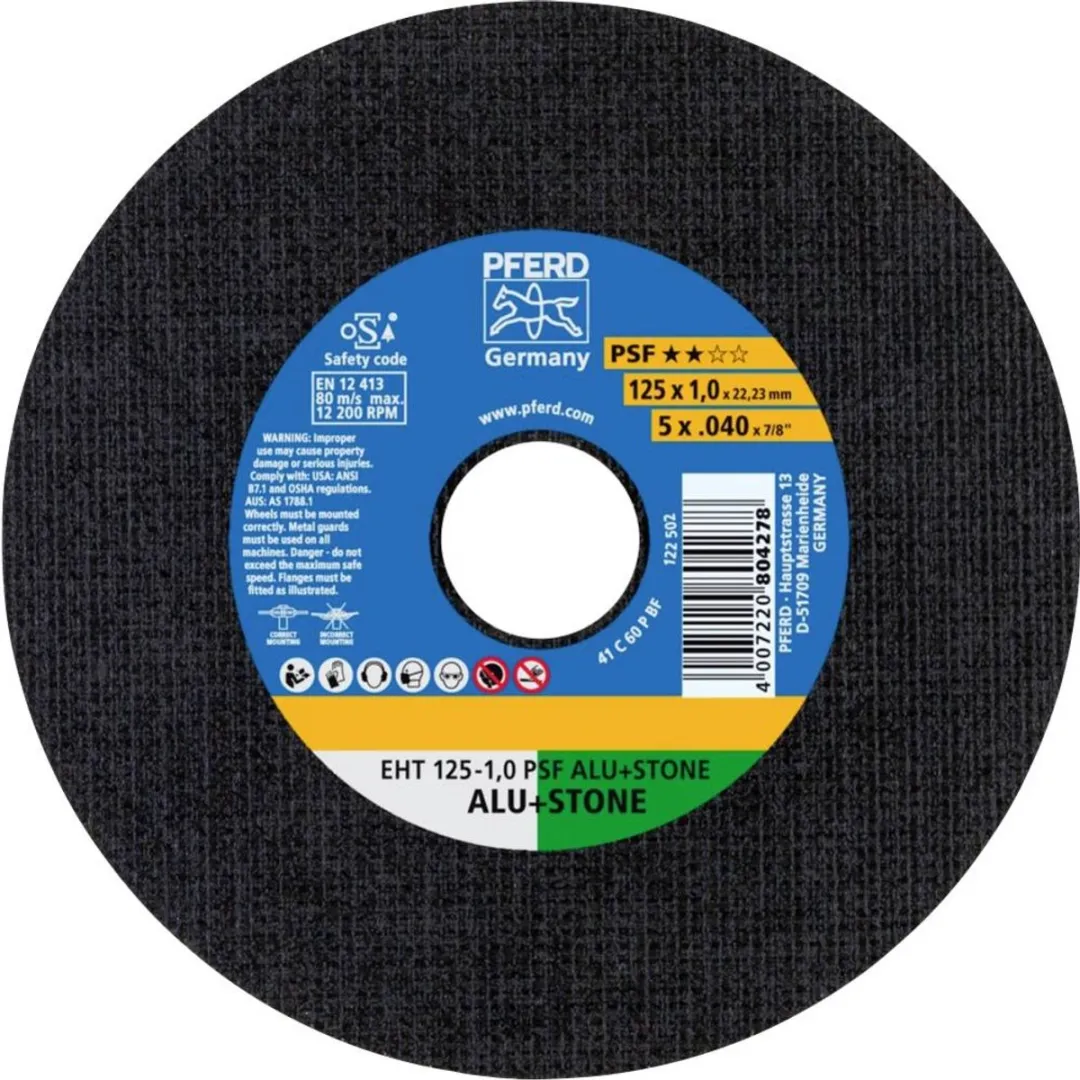 Pferd Trennschijf EHT PSF ALU+STONE D125x1mm