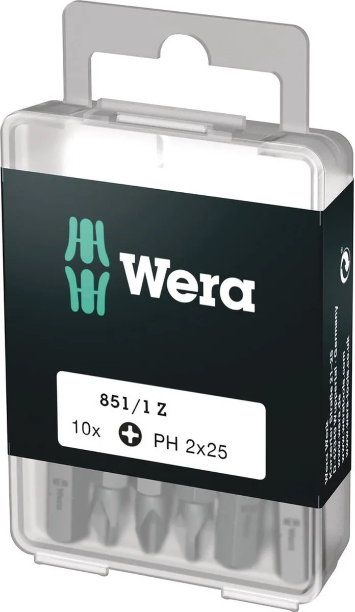 Wera 5072401001 1/4" Philips Bit PH2 - 25mm
