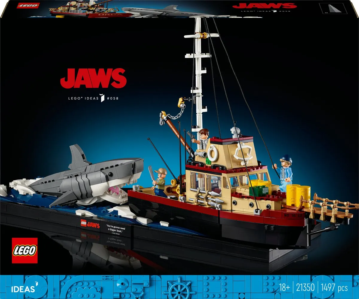 LEGO Ideas Jaws 21350 - 1497 Stukken - 3 Minifiguren