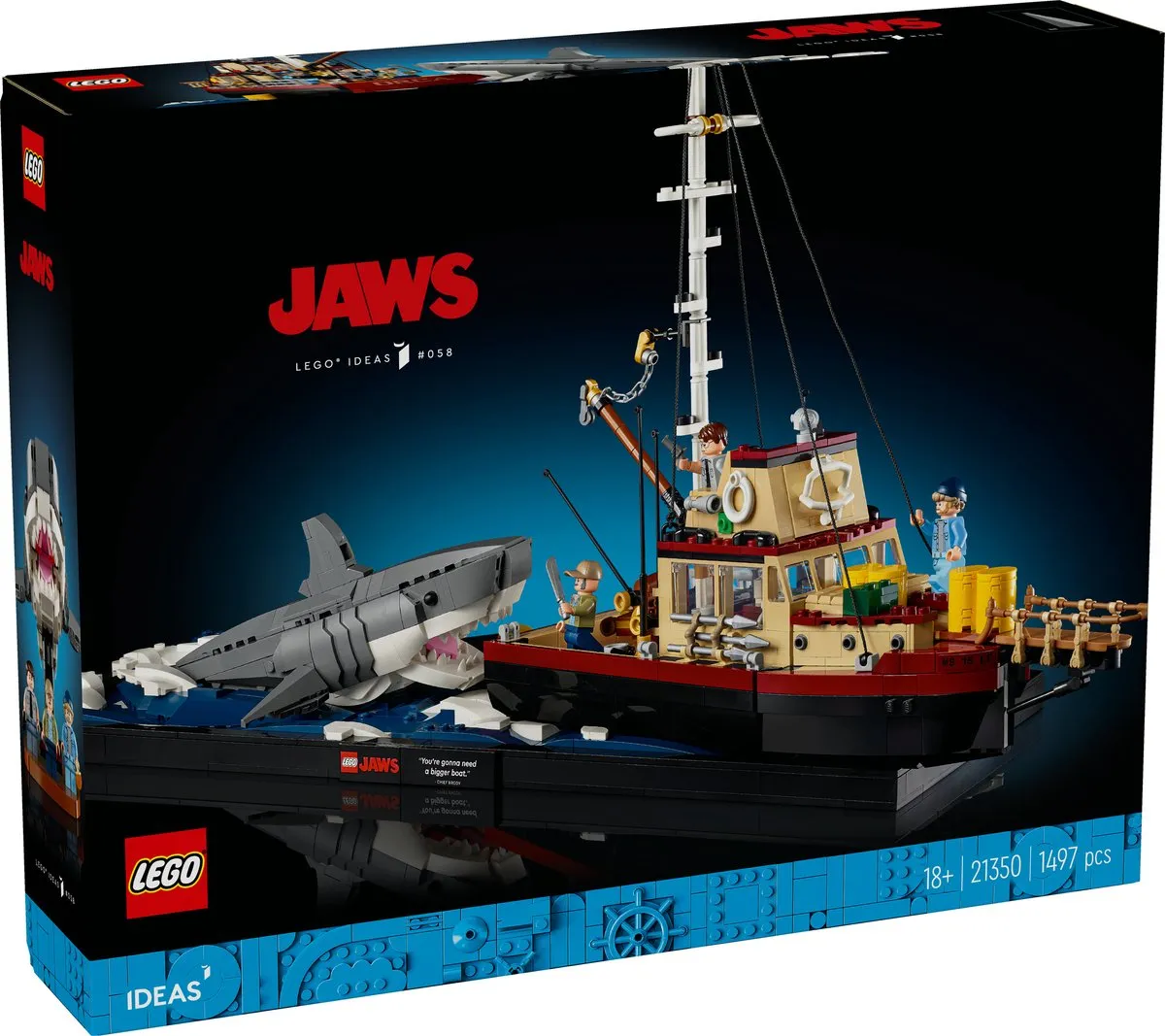 LEGO Ideas Jaws 21350 - 1497 Stukken - 3 Minifiguren