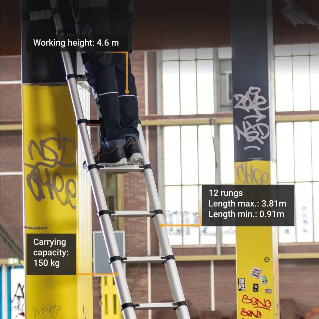Batavia Giraffe Air Pro Telescoopladder 381cm - 150kg