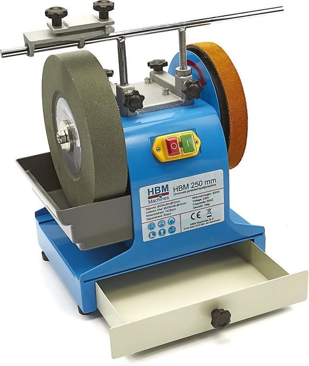 HBM Machines 3352 Universele Gereedschapslijpmachine 200W - 250mm