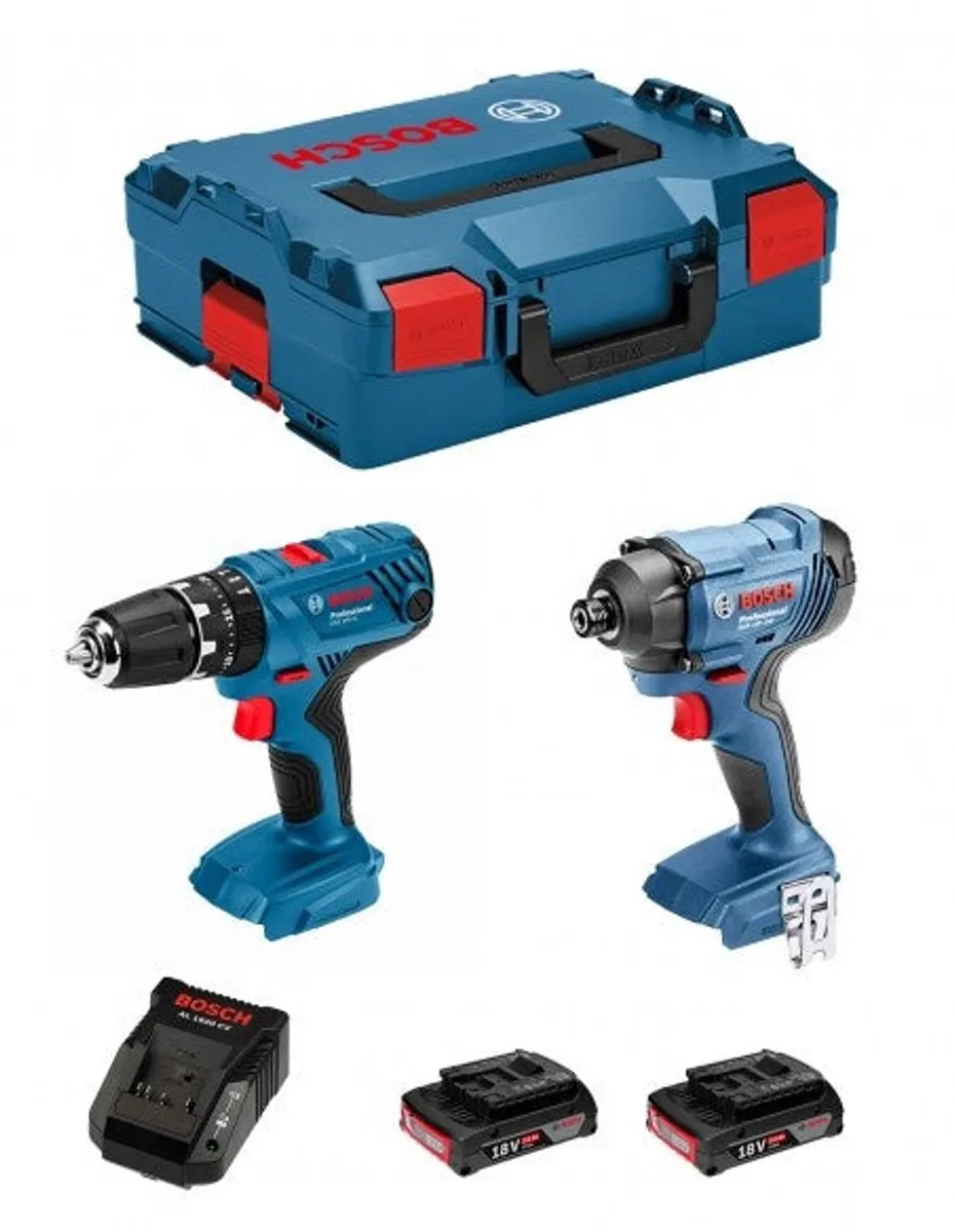 Bosch Professional GSB 18V-21 & GDR 18V-160 Klopboormachine/Slagschroevendraaier