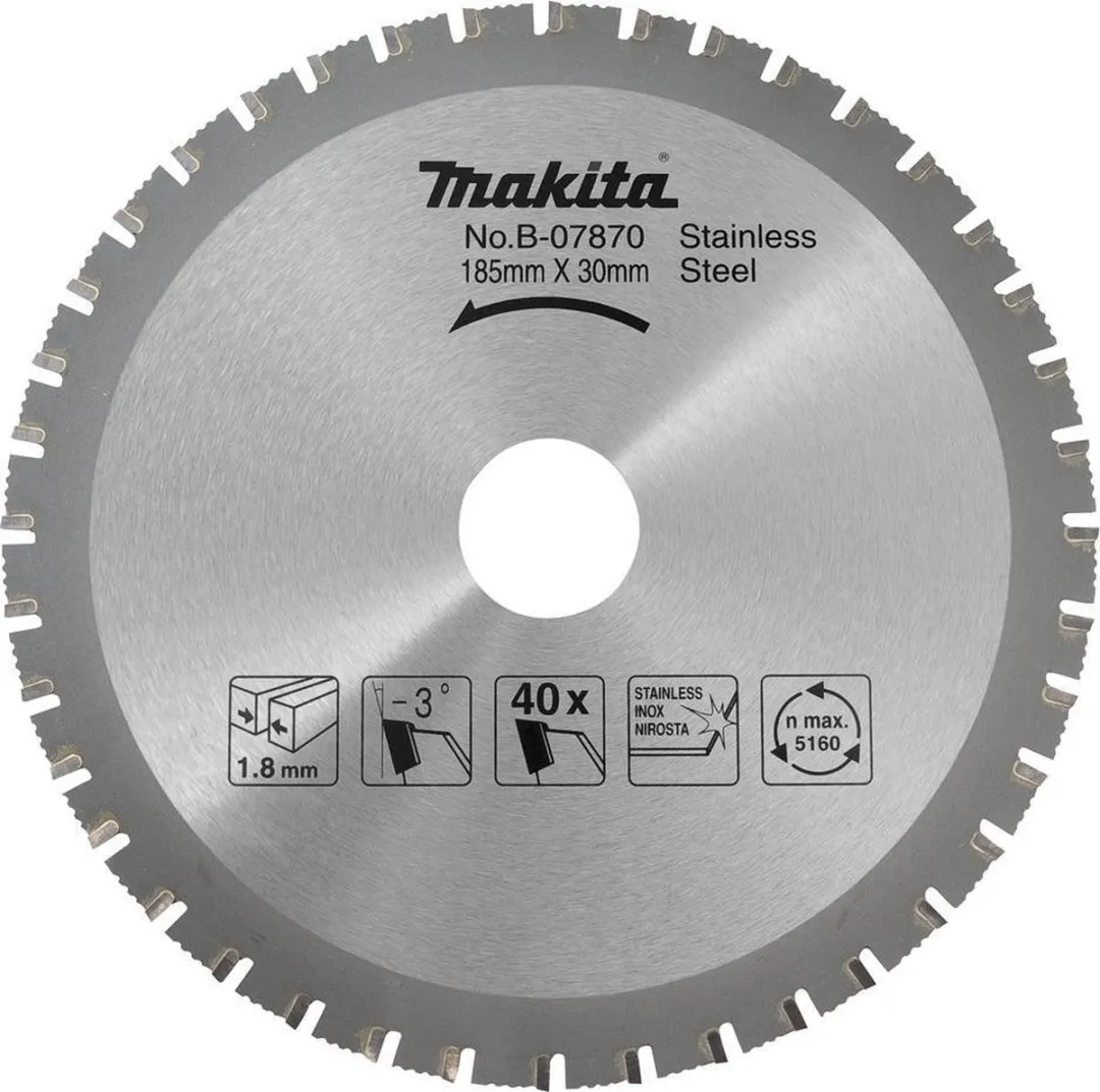 Makita 78Z INOX Hardmetalen Zaagblad - 78 Tanden