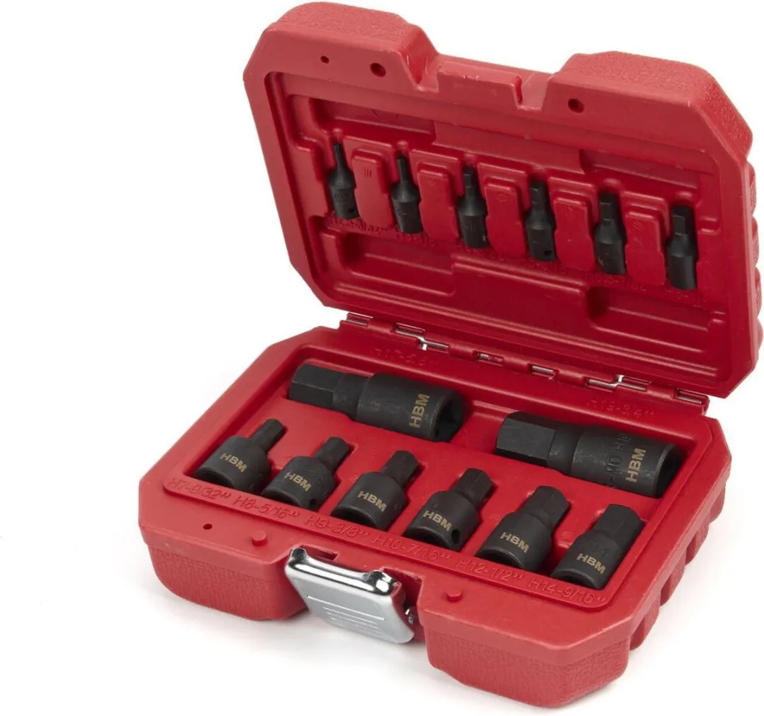 HBM Kracht Inbus Doppenset 14-delig 2,5-19mm