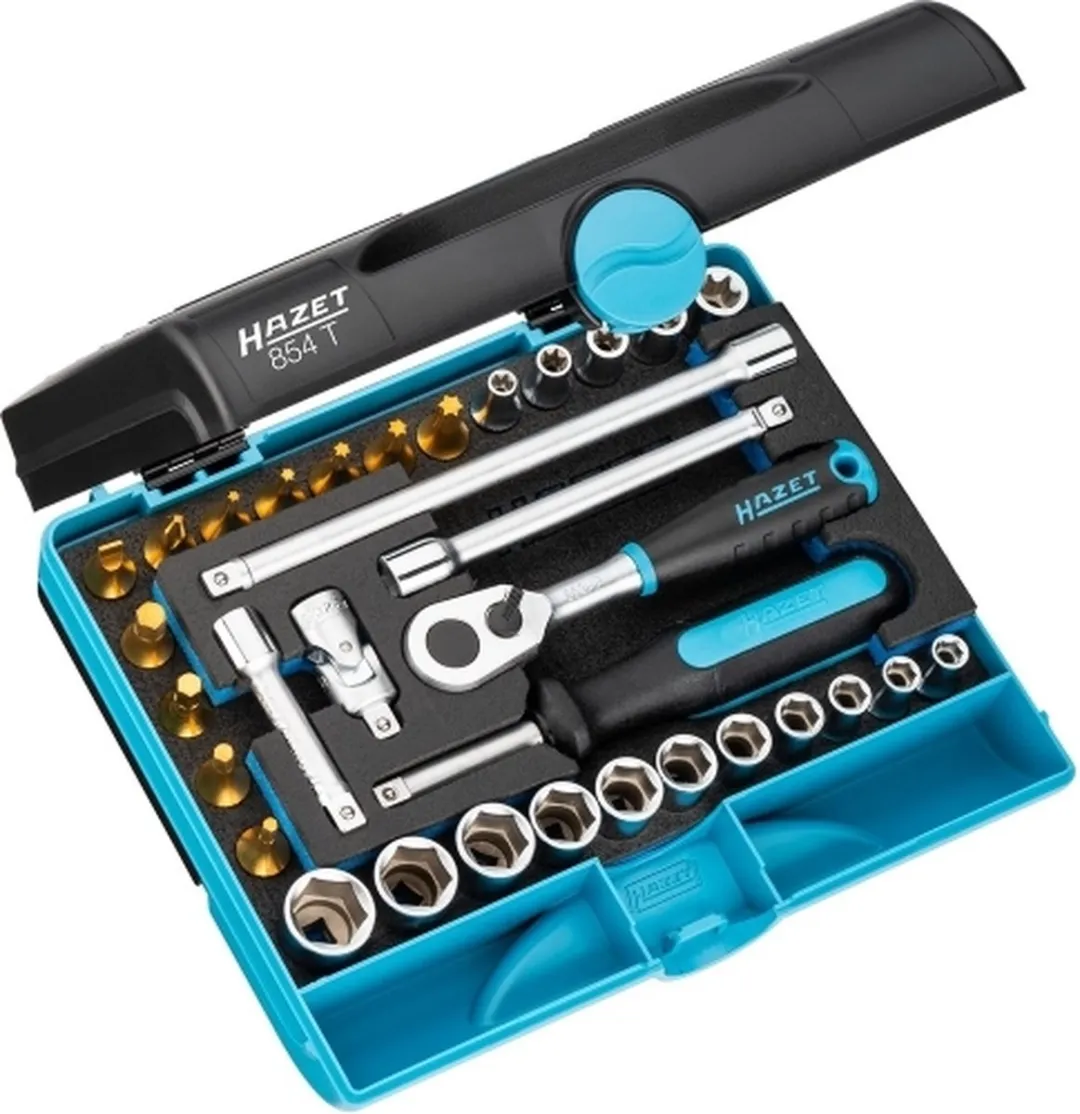Hazet Doppenassortiment 33-delig 1/4" - Ratelset met zeskant/Torx