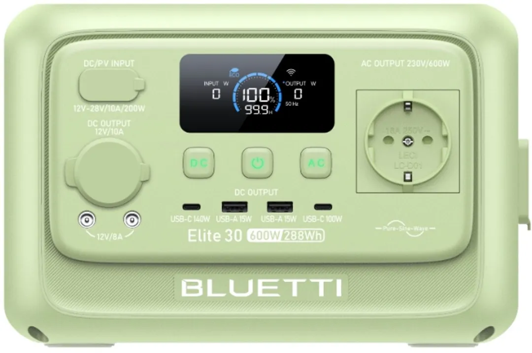 Bluetti Elite 30 V2 Draagbaar Stroomstation 600W