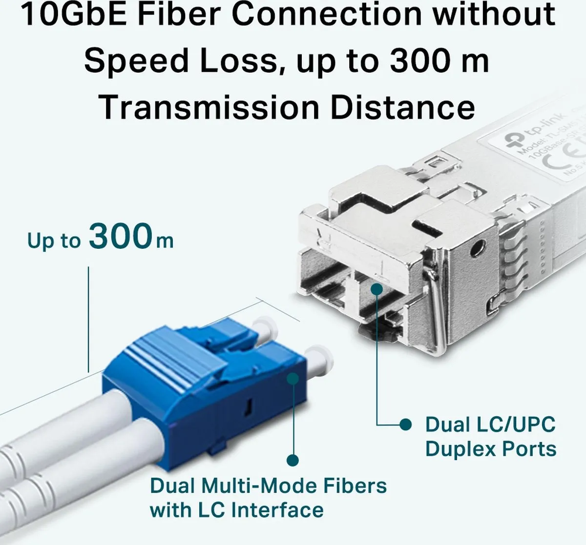 TP-Link TL-SM5110-SR SFP LC Moduul - Zwart