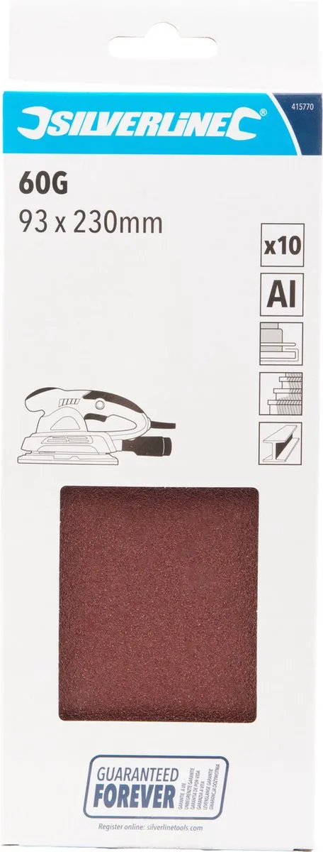 Silverline Schuurvellen Aluminiumoxide 60