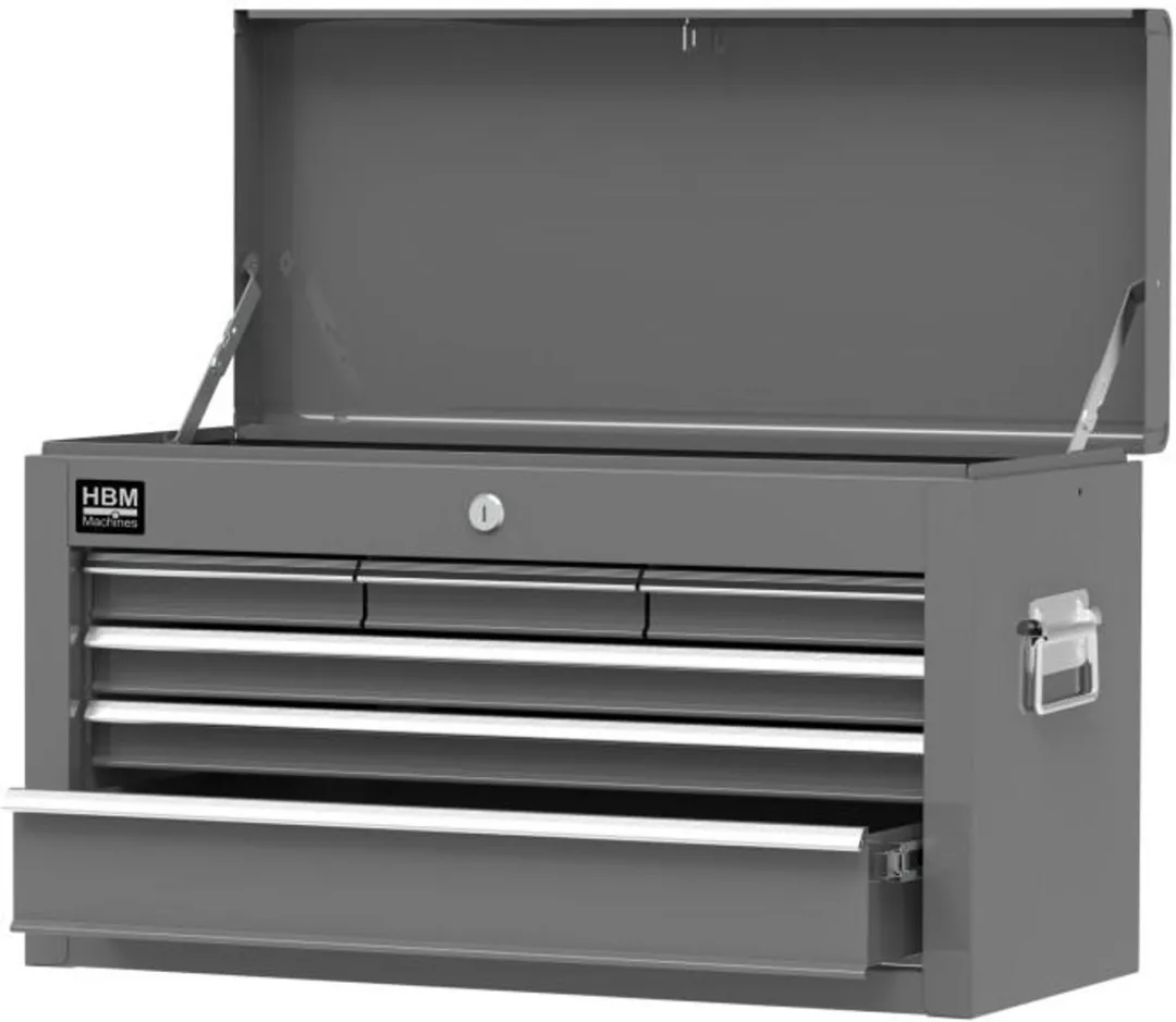 HBM Machines Gereedschapswagen Model 2 - 14 Lades - Grijs
