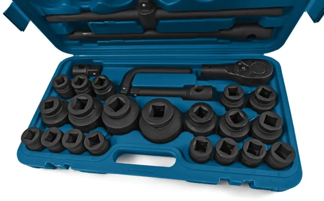 HBM 3/4" Krachtdoppenset 26-delig - Blauw