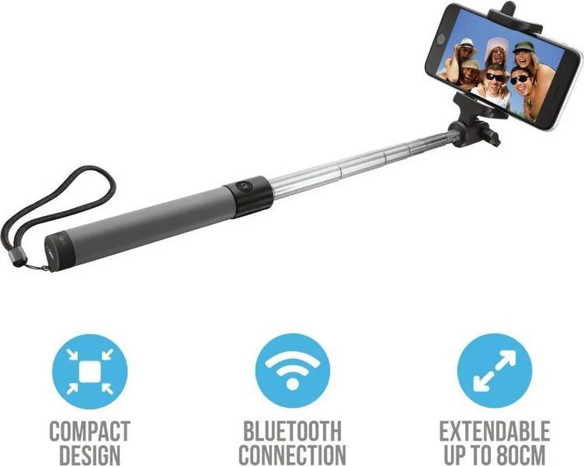 Trust Bluetooth Foldable Selfie Stick - Zwart