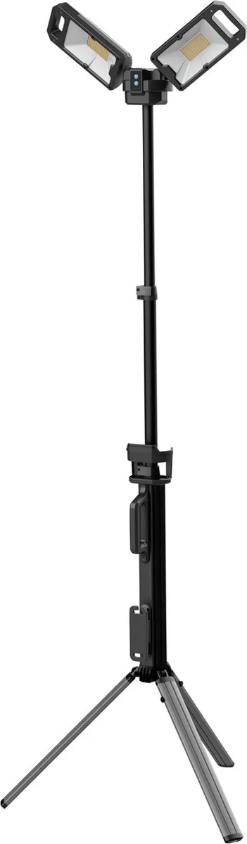 Ansmann Statief Werklamp 2x30W LED - 4000K - Zwart