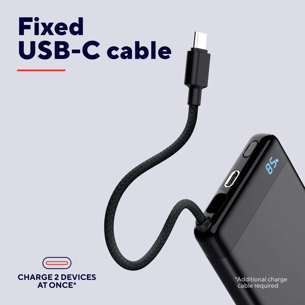 Trust Fiera Powerbank 10000mAh 20W - 2x USB-C - Zwart