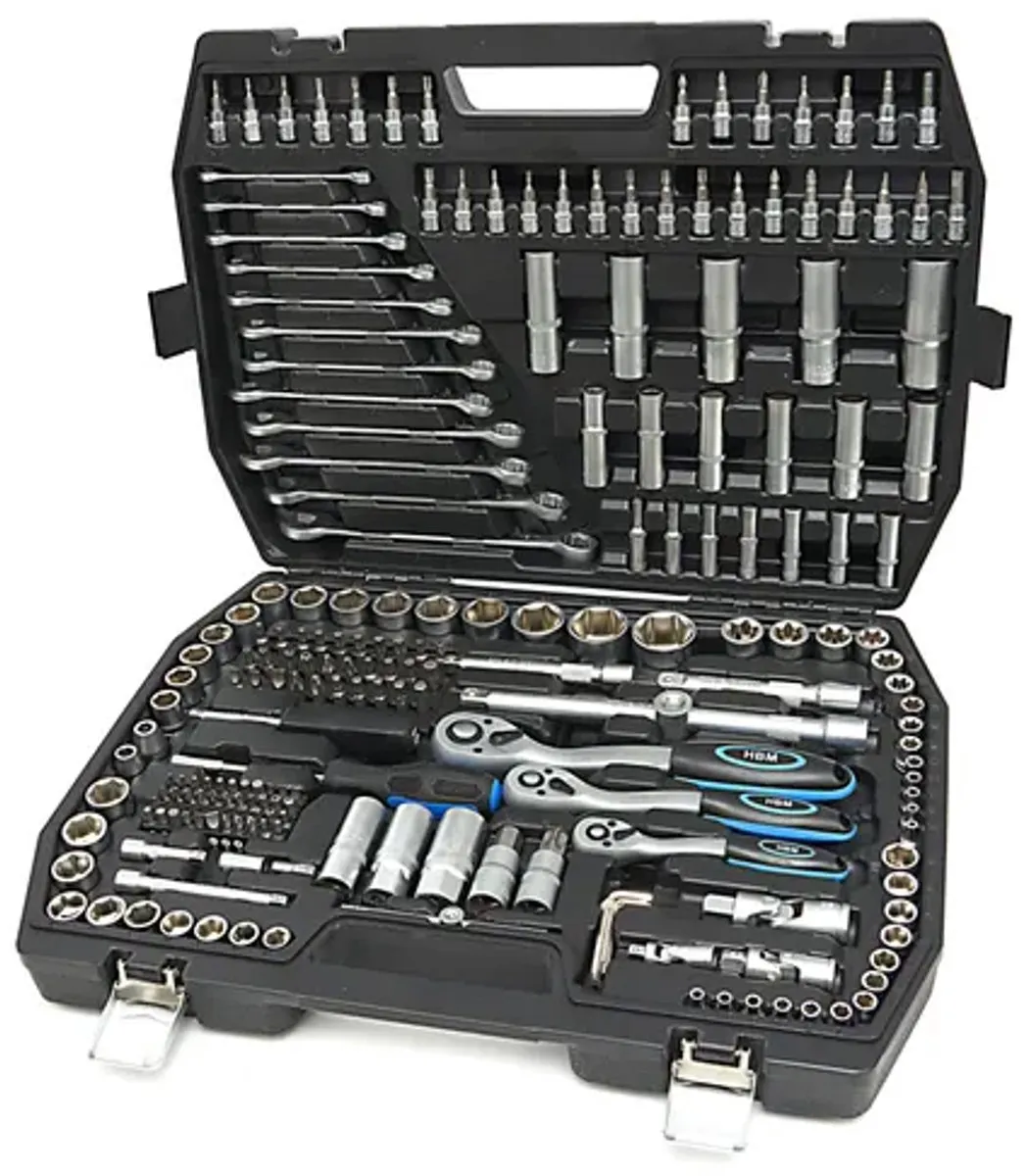 HBM Machines Doppenset Metrisch 216-delig - Zwart
