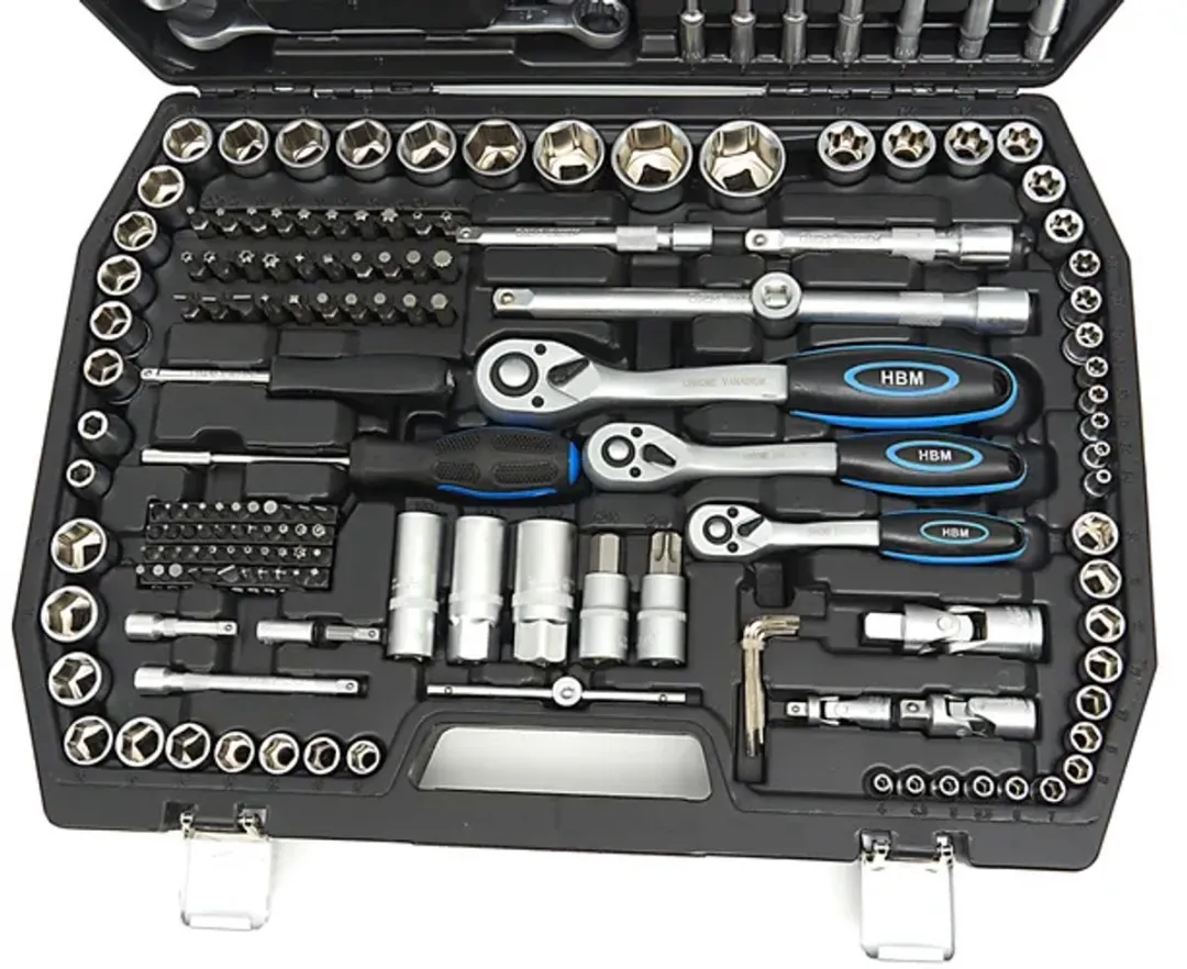 HBM Machines Doppenset Metrisch 216-delig - Zwart