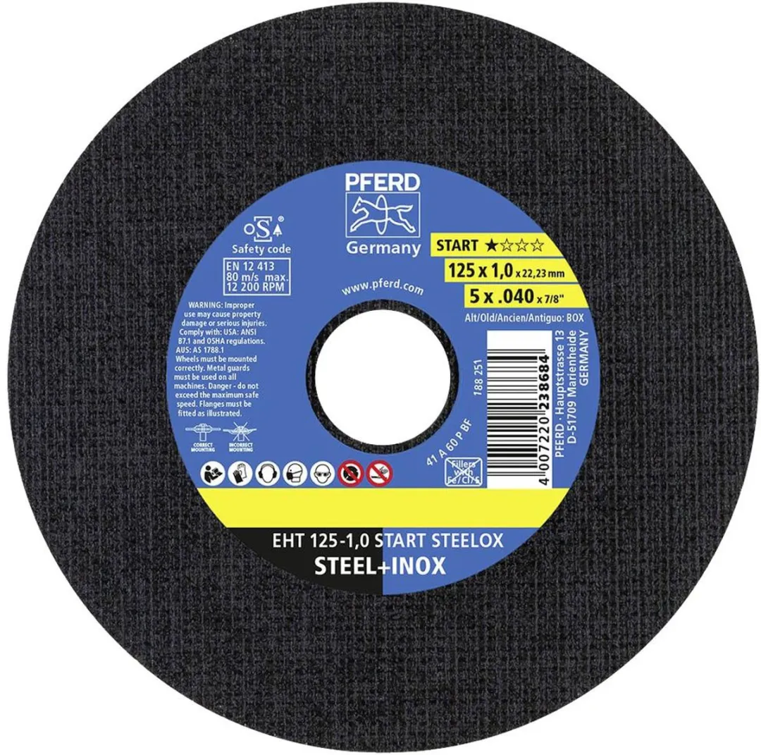Pferd STEELOX BOX Snijschijf D125x1mm