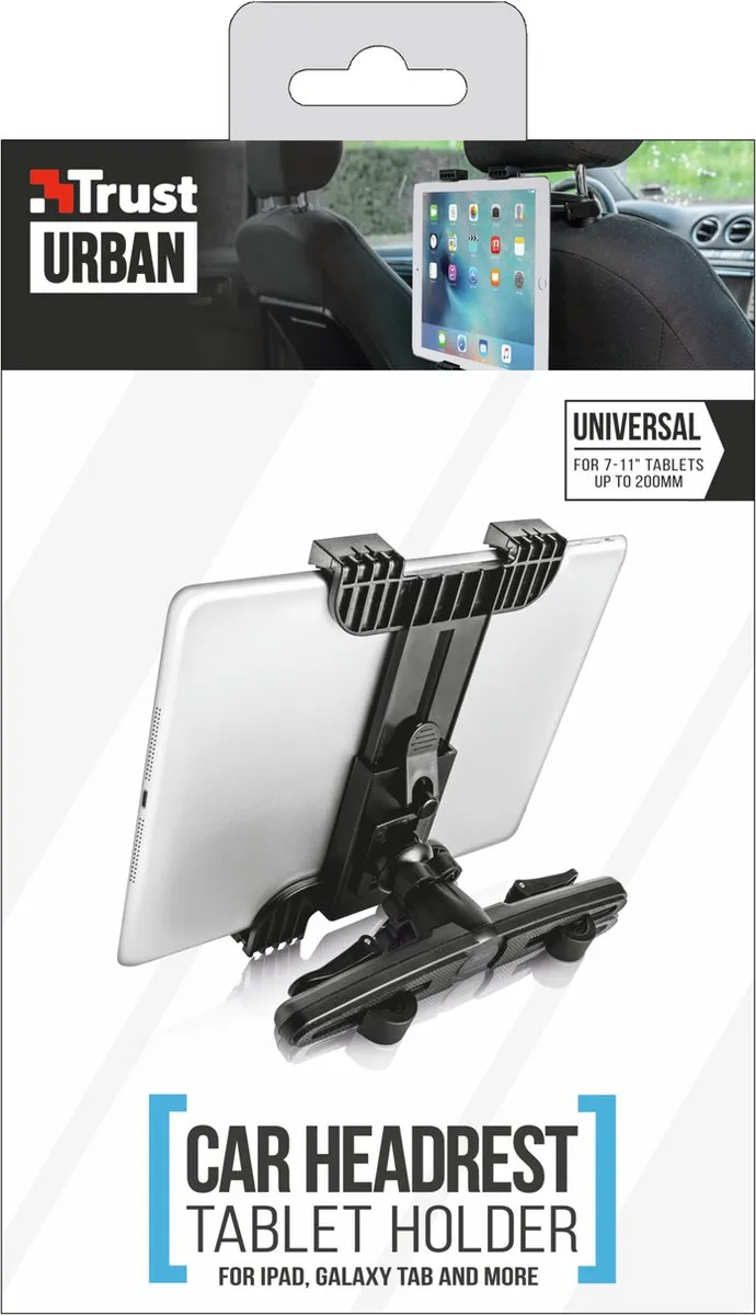 Trust Mobile Tablethouder Auto 11 inch - Zwart