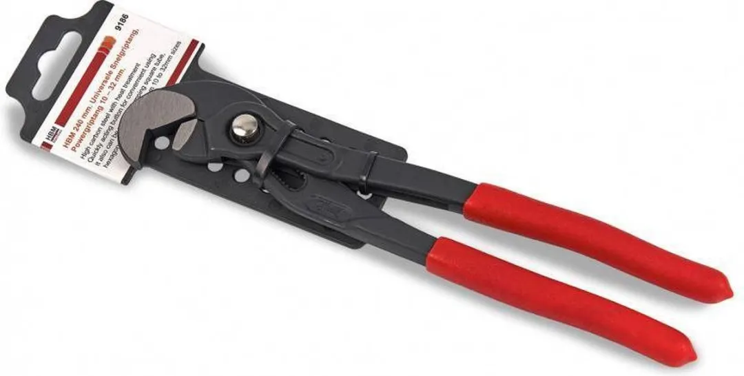 HBM Machines Universele Snelgriptang 240mm - 10-32mm - Rood