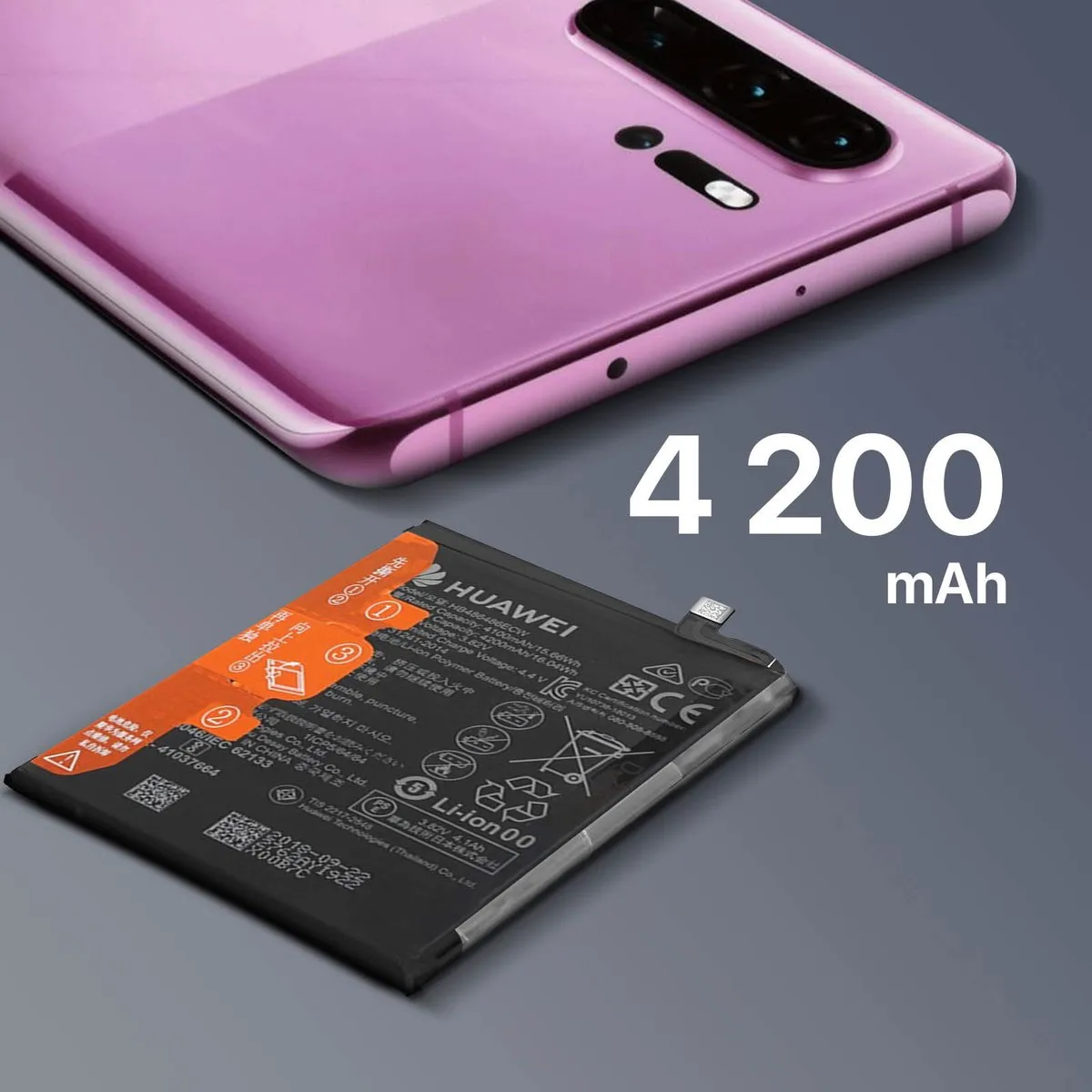 Huawei P30 Pro/Mate 20 Pro Originele Batterij 4200mAh - Zwart