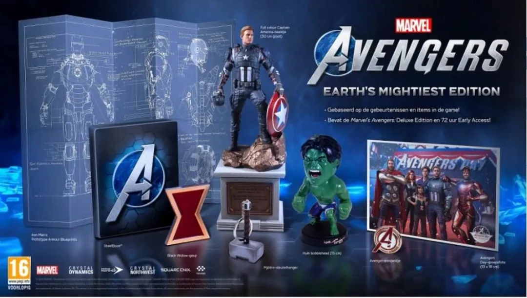 Square Enix Marvel's Avengers Earth's Mightiest Edition Xbox One - Steelbook + Hulk-bobblehead