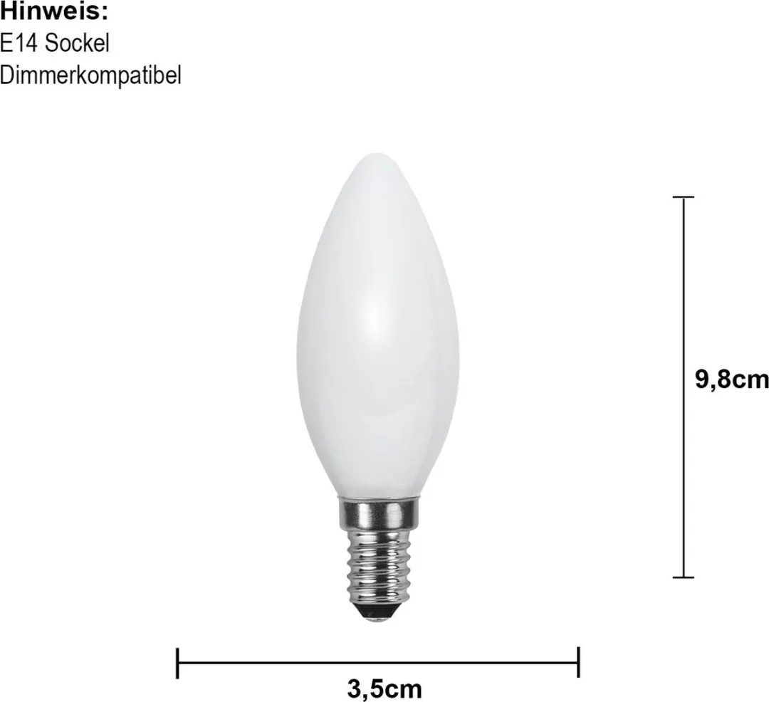 Star Trading LED-lamp E14 5W Warm Wit Mat - 2700K