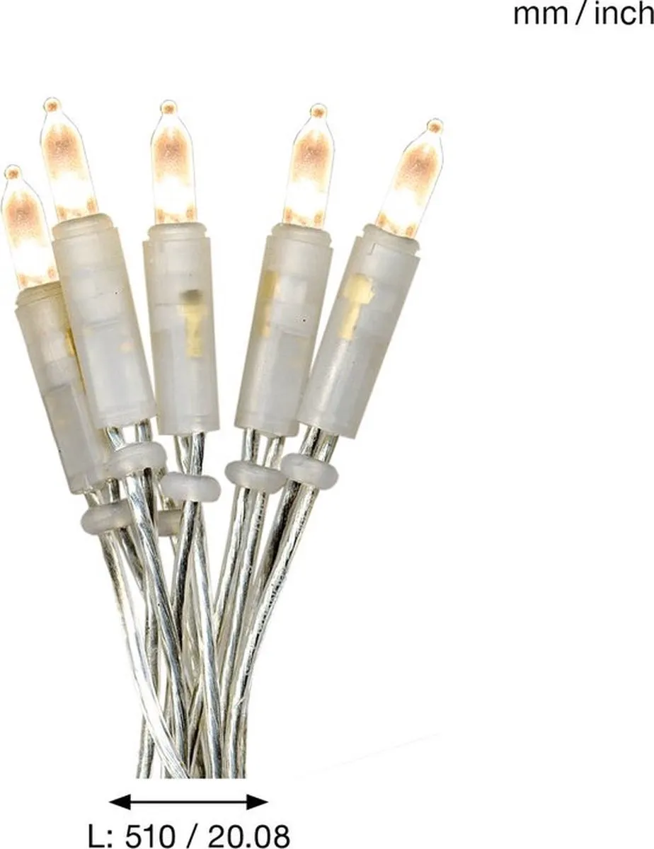 Star Trading P-LED Indoor Lichtketting - 20 Stuks 2,85m Warm Wit