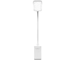 Nedis LED Bureaulamp Dimbaar Klemlamp Wit 5W