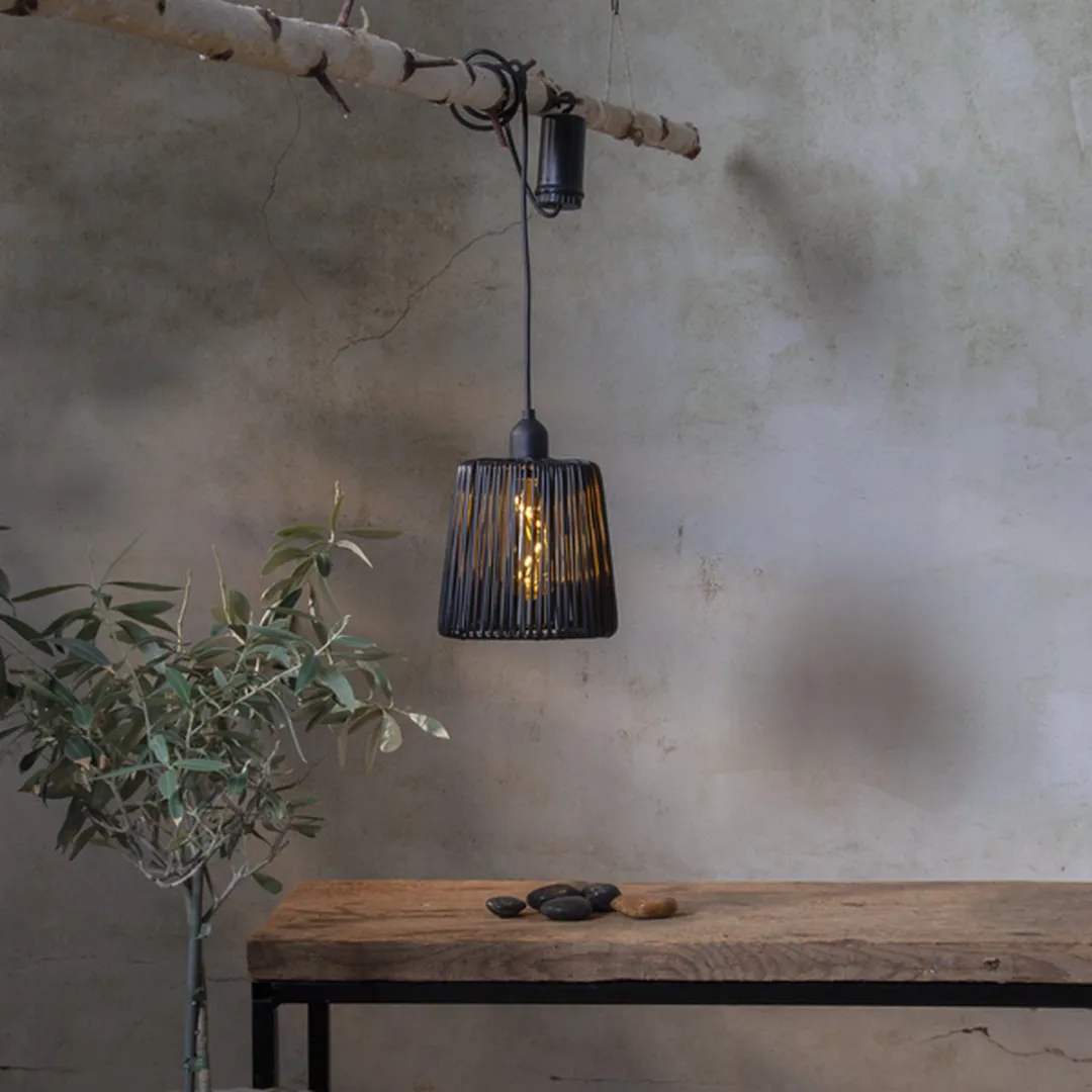 Star Trading Twine Accu Hanglamp - Zwart
