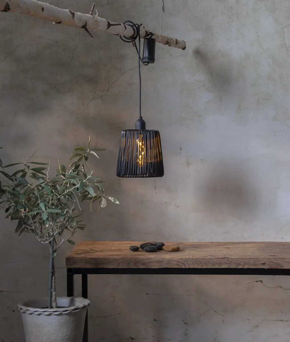 Star Trading Twine Accu Hanglamp - Zwart