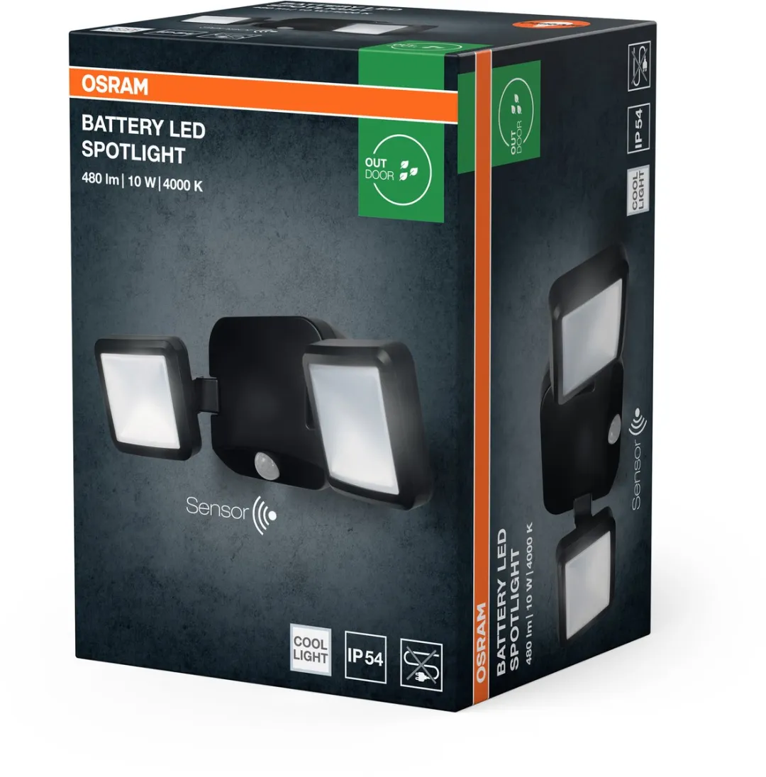 Osram Battery Spotlight 10W 4000K - Zwart