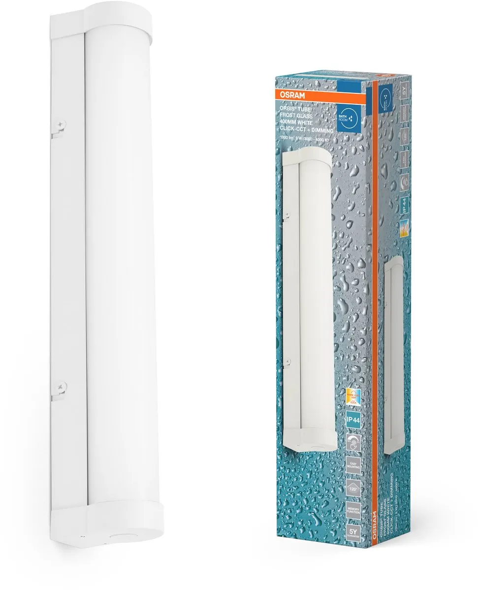 Osram Orbis Tube Frost Glass 40cm LED Wandlamp - 9W 900lm - Wit