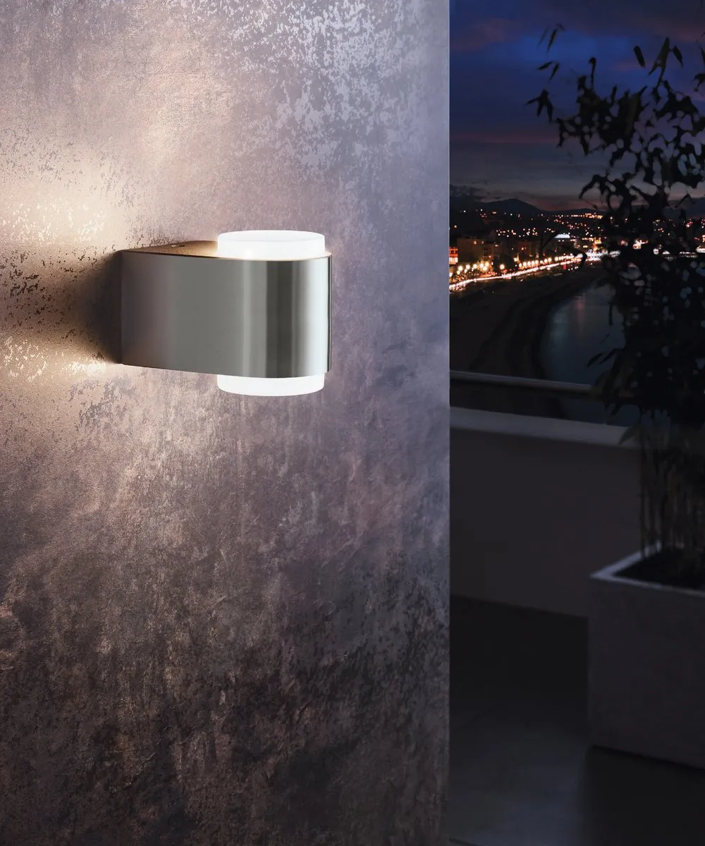 Eglo Topline Briones Wandlamp 2 Lichtpunten - Roestvrij staal