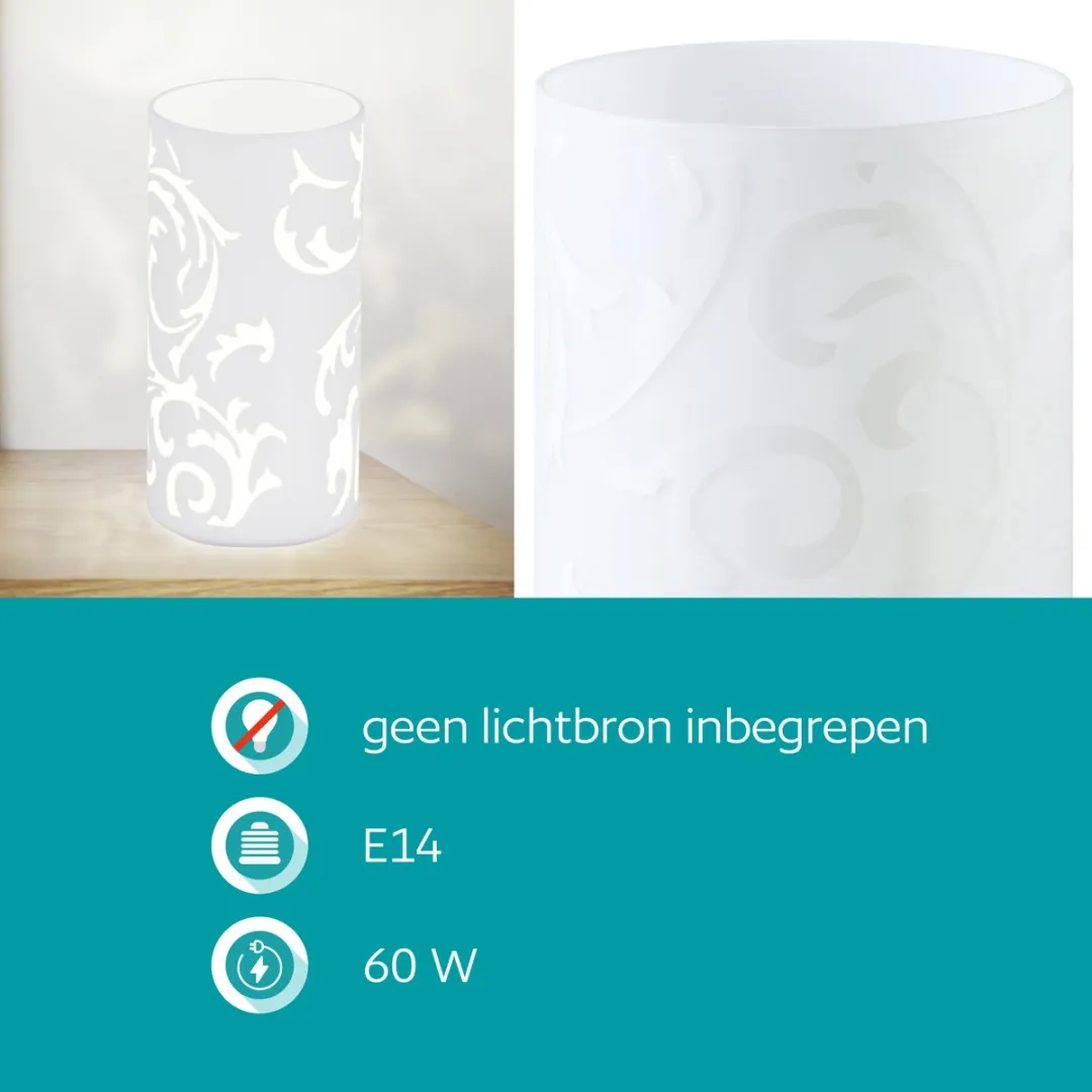 Eglo Geo Tafellamp - 1 Lichtpunt - Wit