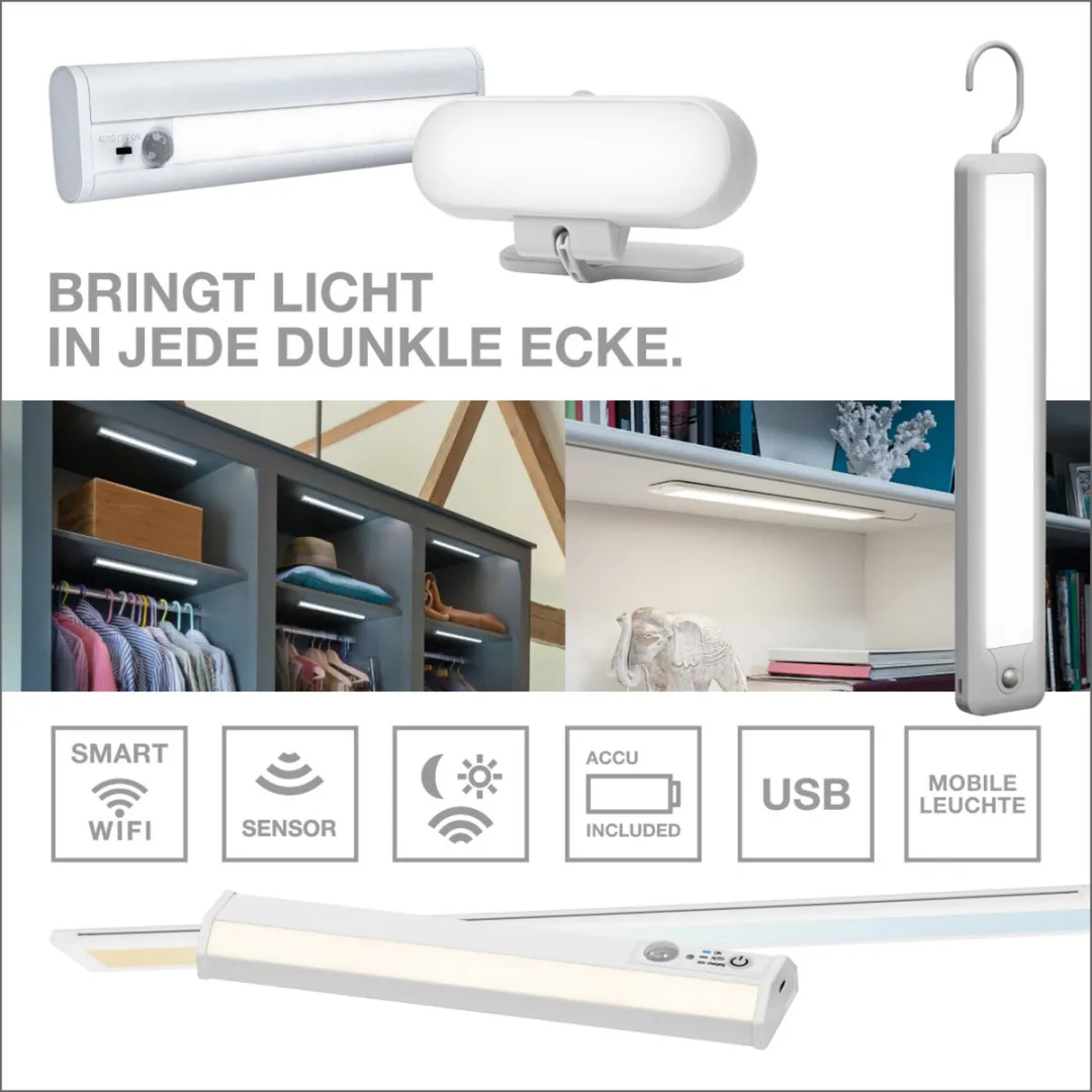 Osram Linear Edge Sensor 30cm RGBW Lamp - 230lm - Zwart