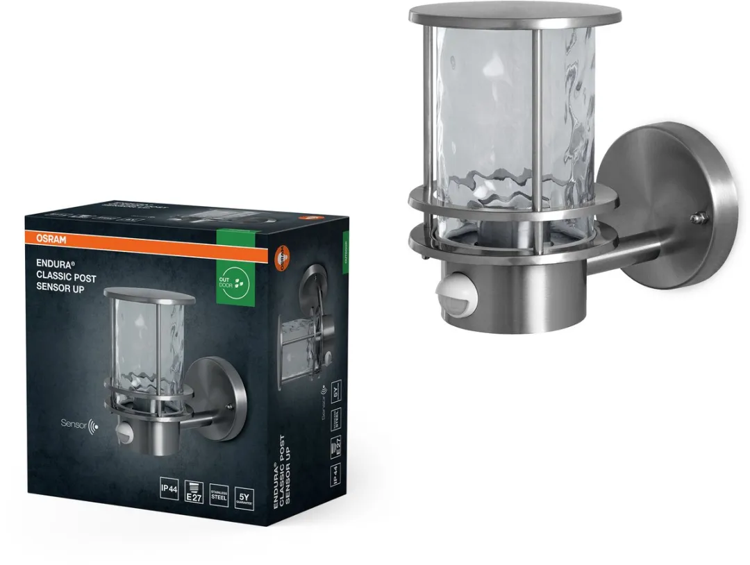 Osram Endura Klassieke Buitenlamp E27 - IP44 - Staalgrijs