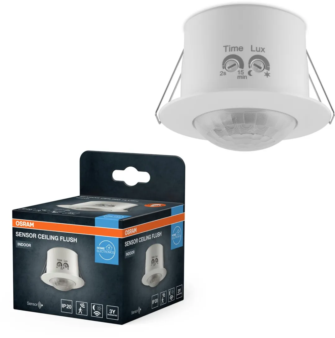 Osram Sensor Inbouw Plafondlamp 360° Wit - IP20