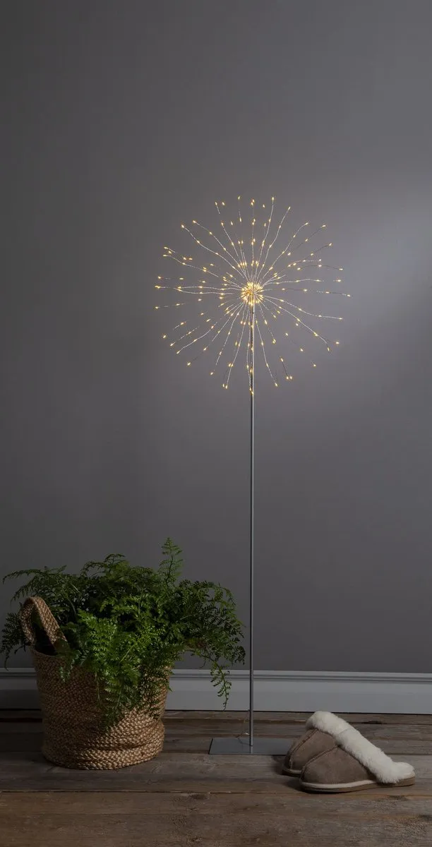 Star Trading Kub Tafellamp - 200 Lichtpunten - Zilver