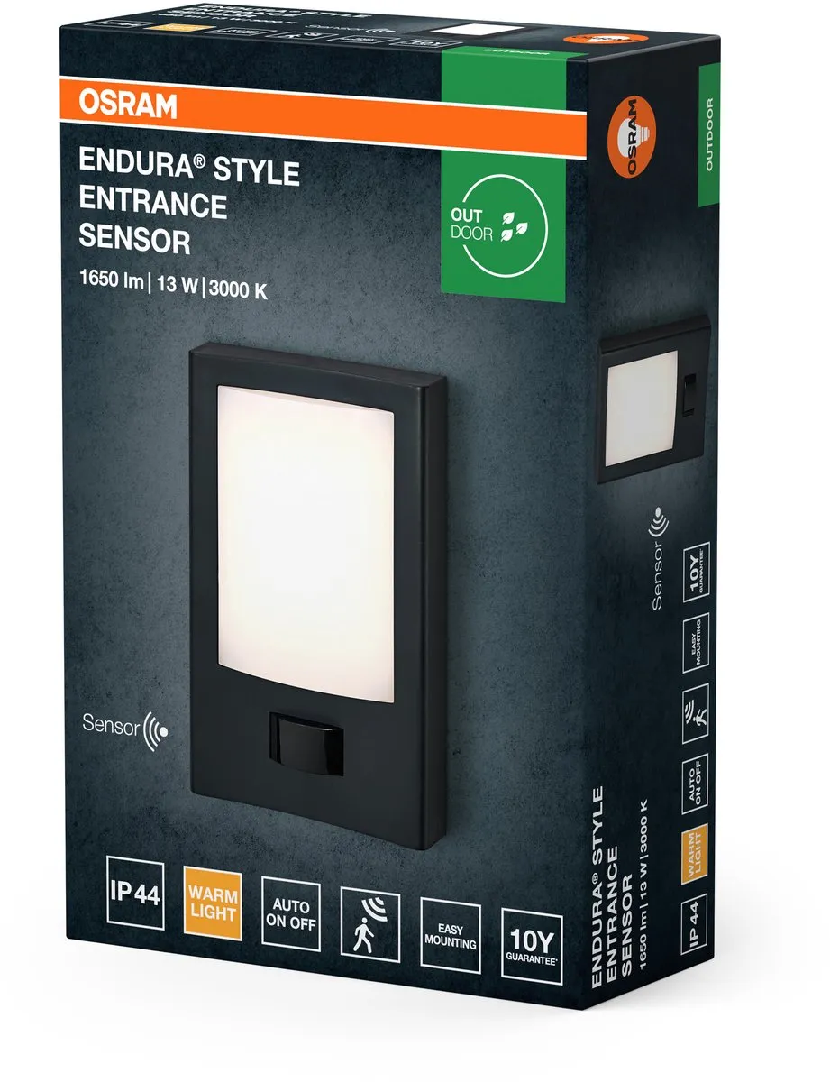 Osram Endura Style Entrance Sensor Donkergrijs 13W - 900lm