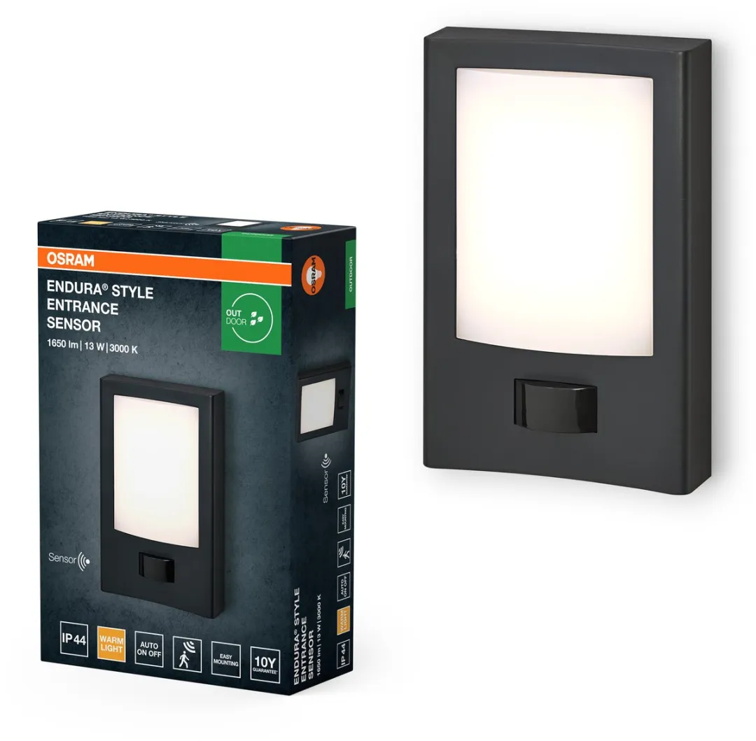 Osram Endura Style Entrance Sensor Donkergrijs 13W - 900lm