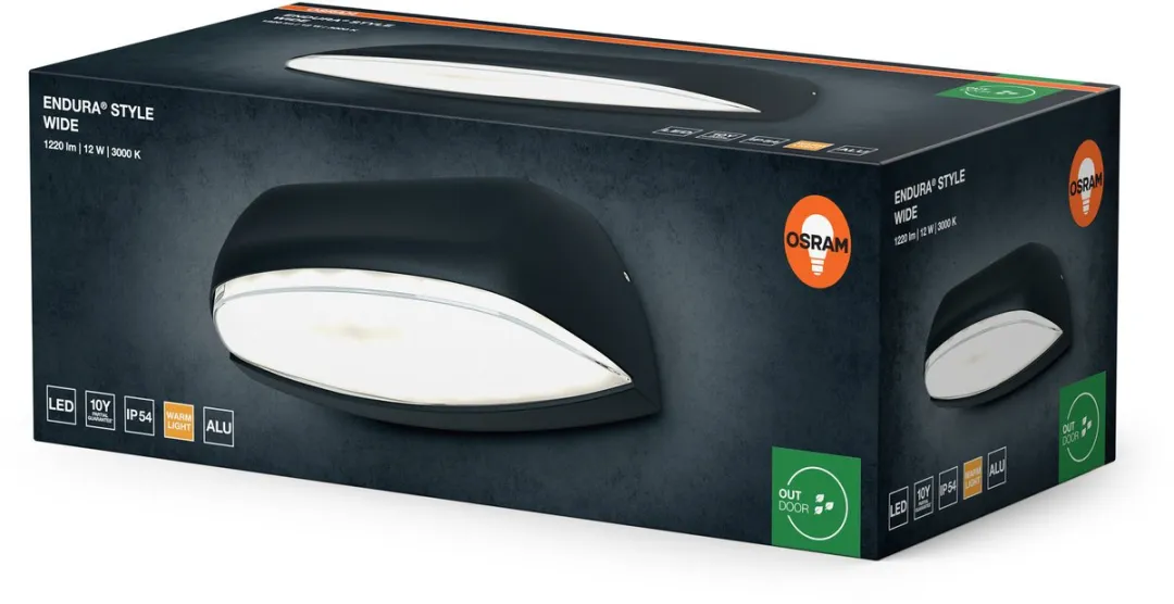 Osram ENDURA Style Wide LED Buitenlamp 12W - Donkergrijs