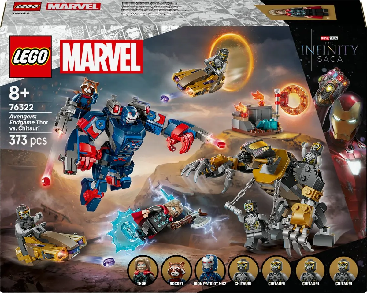 LEGO Marvel Avengers Endgame Thor vs. Chitauri 76322 - 373 Stukken