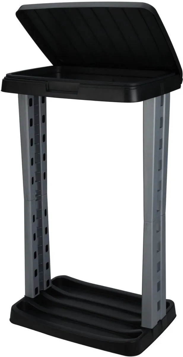 Excellent Houseware Vuilniszakhouder 60L - H73cm - Antraciet